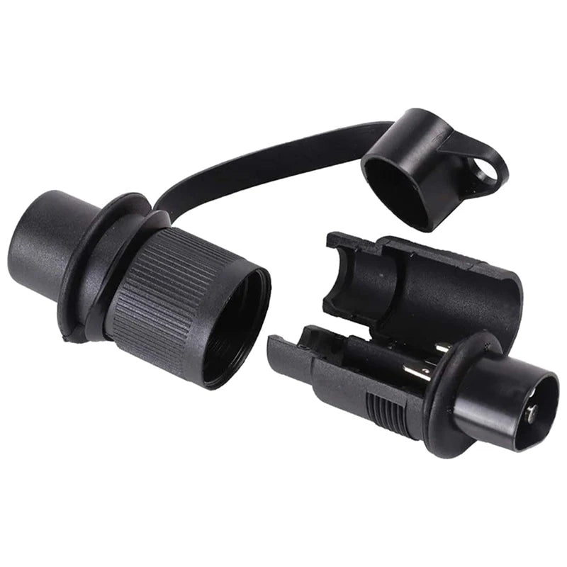 3-Pin Trailer Socket & Connector 12V | DIN Caravan Truck Plug Trailer Connector Axl
