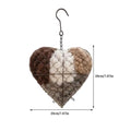Handmade Cotton Bird Nest Box – Refillable Heart-Shape Hangable Bird Nesting Box Axl As show