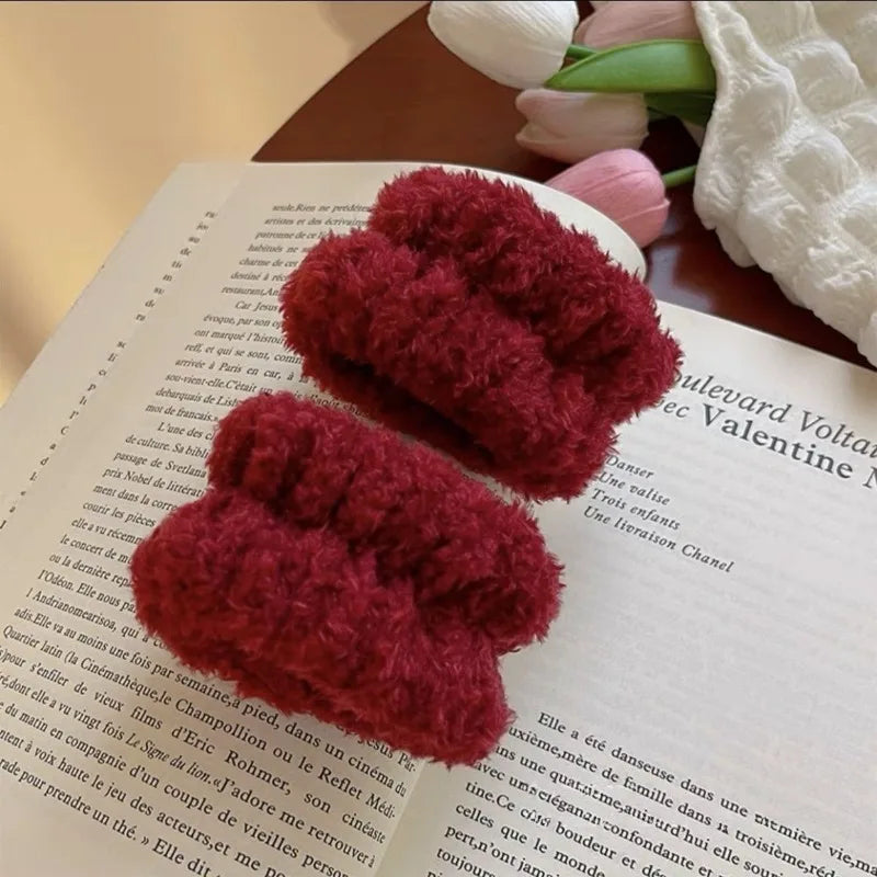 Strawberry Headband & Wristband Set – Soft Terry Cloth 3 Pcs Hair Accessories Set Axl