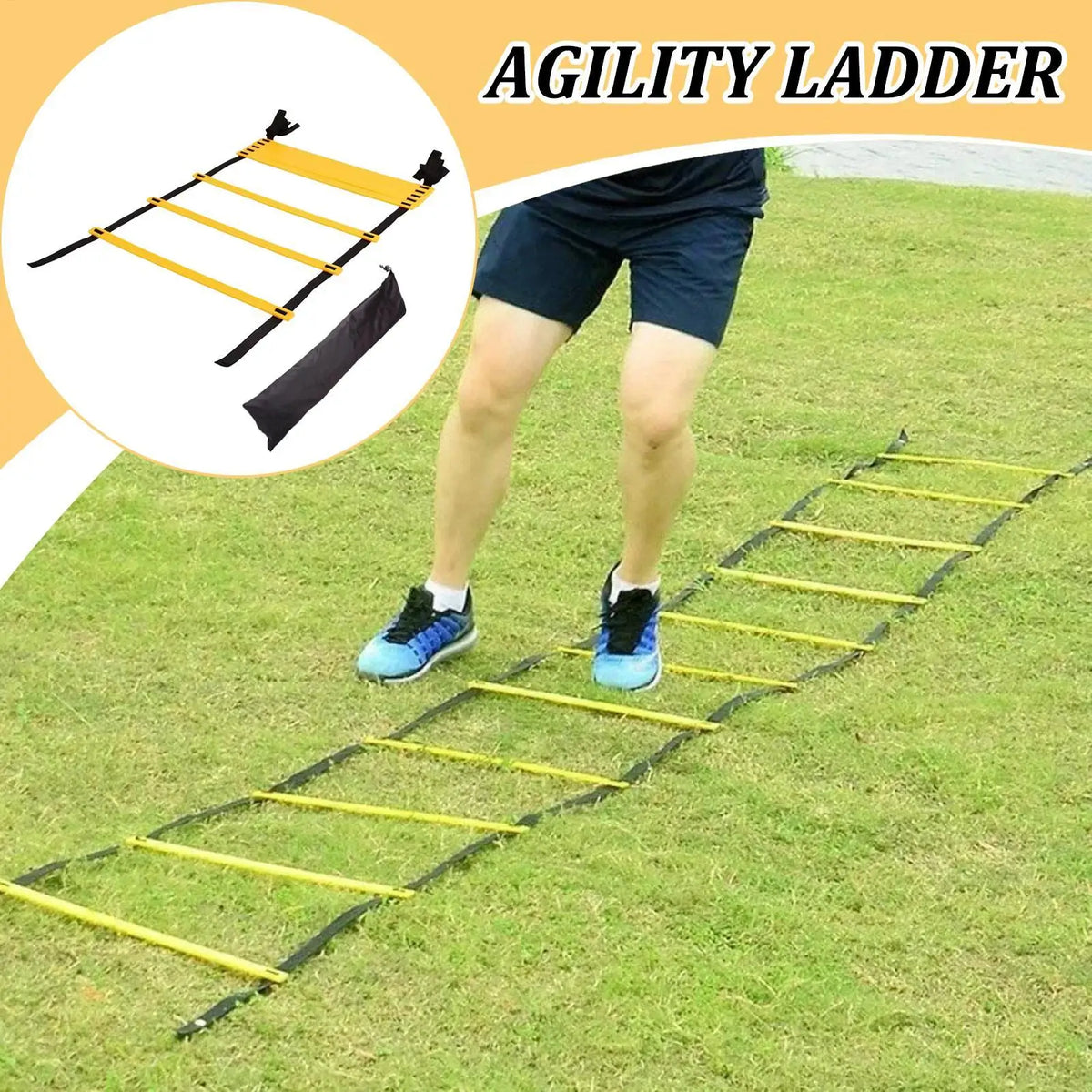Agility Speed Ladder with Bag – Multi-Sport Training Tool Agility Training Ladder Axl
