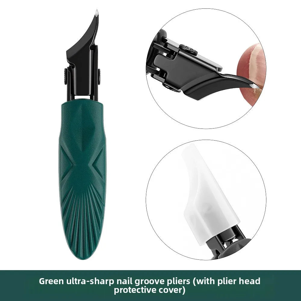 Ultra Sharp Slant Tip Nail Nipper for Thick Toenails Nail Nipper Axl 2 inches JGLingwen green ultr