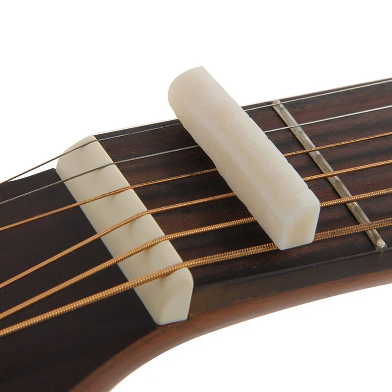 Acoustic Guitar Bridge Pins & Nut Set – Ivory ABS Replacement Guitar Bridge Pins Set Axl