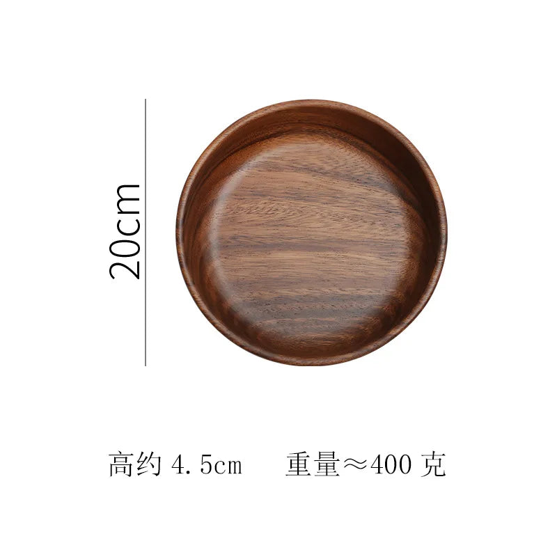 Solid Walnut Wood Bowl – Handcrafted Salad & Fruit Bowl Wooden Serving Bowl Axl 20cm