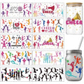 10-Sheet Cheerleading UV DTF Cup Wrap Stickers for 16oz Cups Cup Wrap Decals Axl AECH04-19334