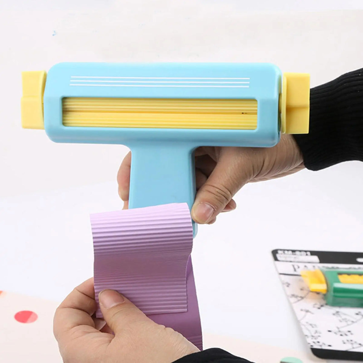 Paper Crimper & Texture Roller – DIY Wave Shaper Craft Tool Paper Craft Tool Axl
