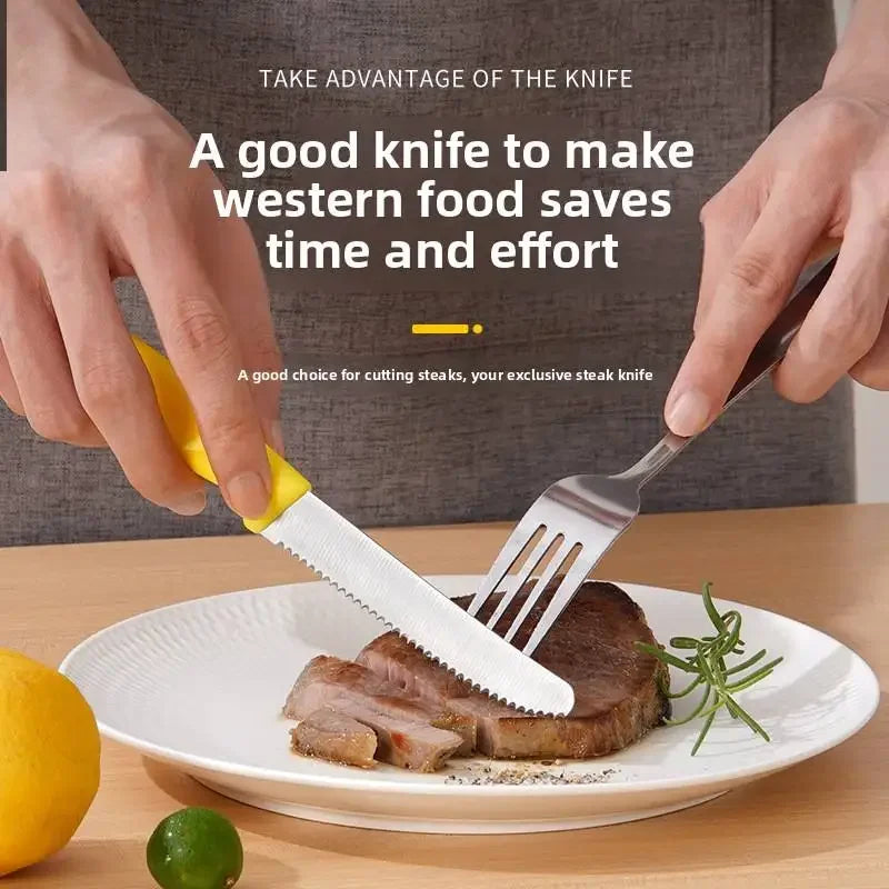 Steak Knife Set 1–5 Pc | Serrated Stainless Steel Kitchen Knives Kitchen Knife Set Axl