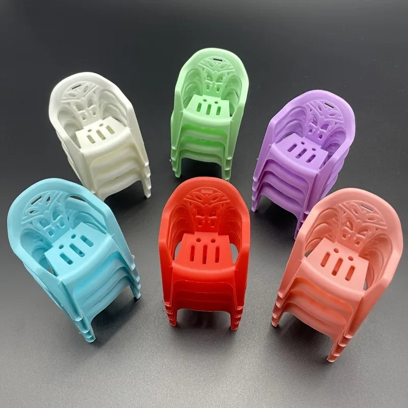 Mini Dollhouse Chair Set – 6 Colors | Crafts & Home Decor Dollhouse Miniature Furniture Axl