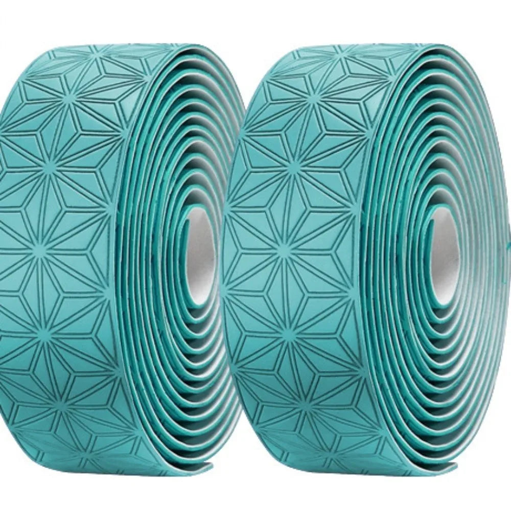 Road Bike Handlebar Tape – EVA Anti-Slip Two-Color Gradient Bike Handlebar Tape Axl Cyan