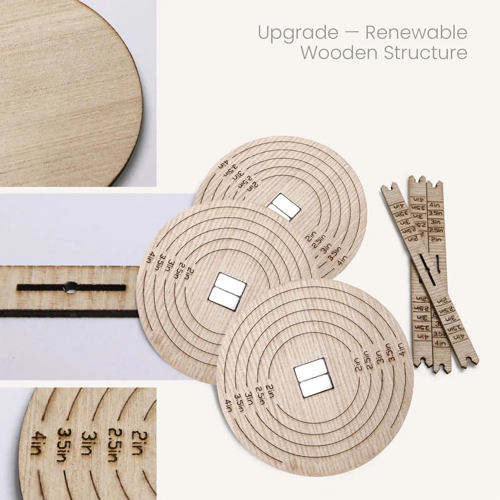Wooden Candle Wick Centering Tool Set – 2-Pc Wick Stabilizer Candle Making Tool Axl