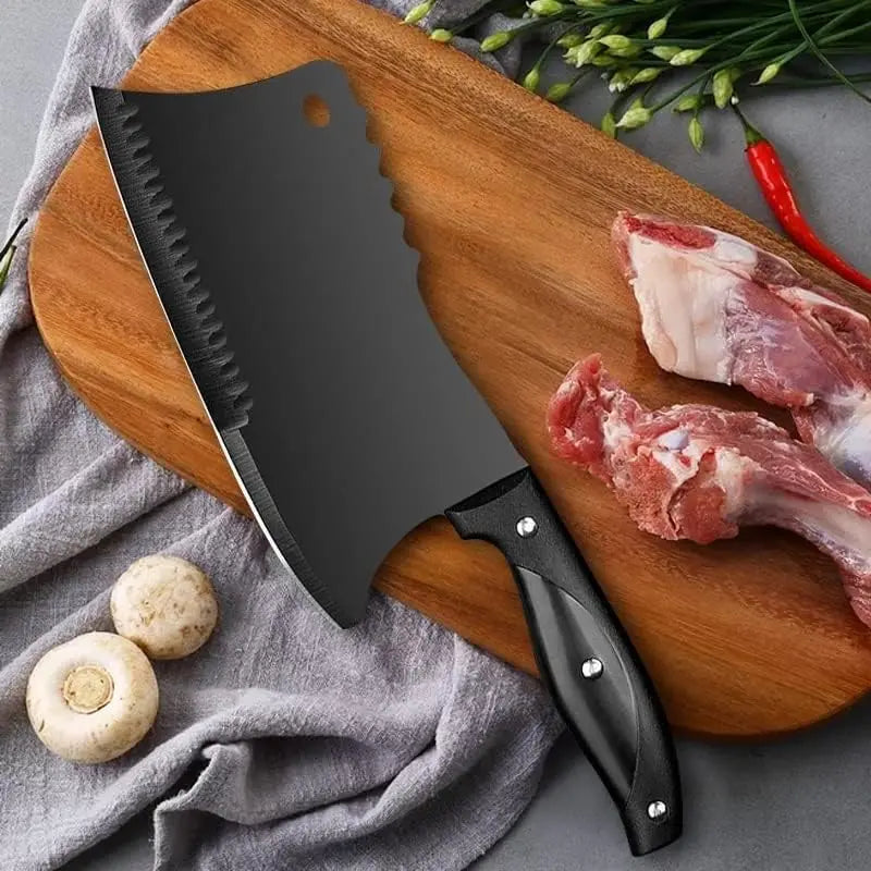 PLYS Meat Cleaver – Heavy Duty Stainless Steel Butcher Knife Meat Cleaver Knife Axl