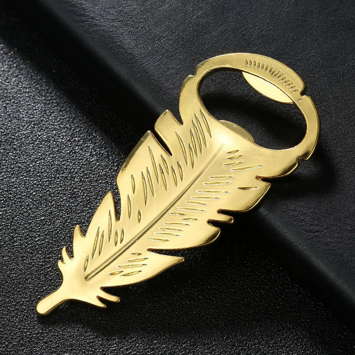 Golden Feather Bottle Opener – Portable Zinc Alloy Bar Tool Bottle Opener Axl