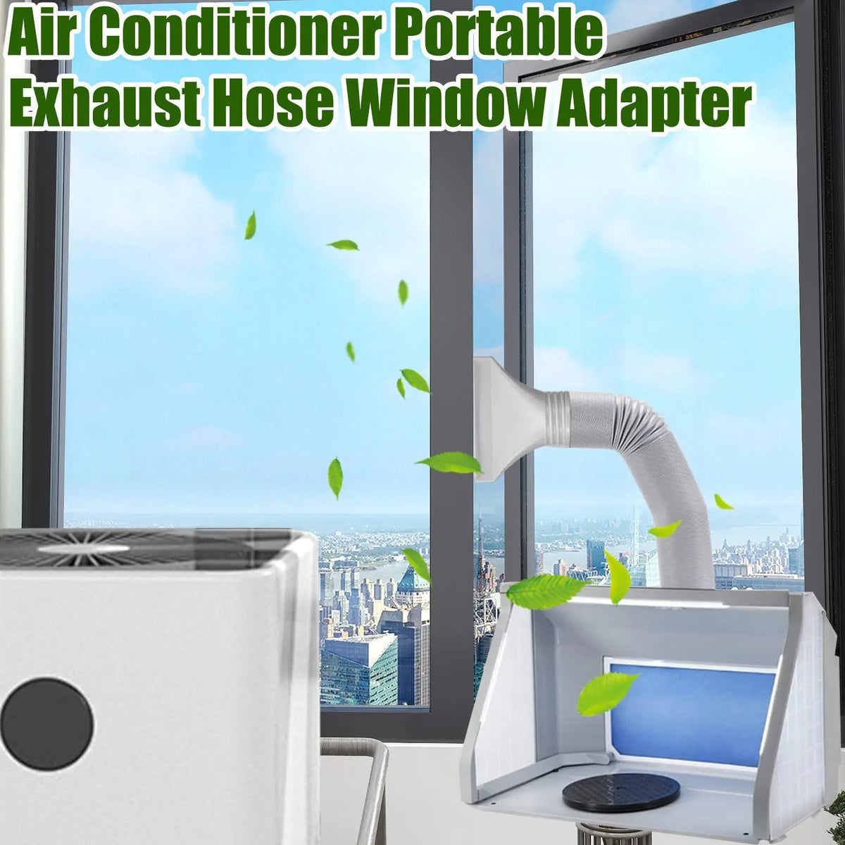 AC Exhaust Hose Window Coupler | Quick-Connect HVAC Adapter AC Window Adapter Axl