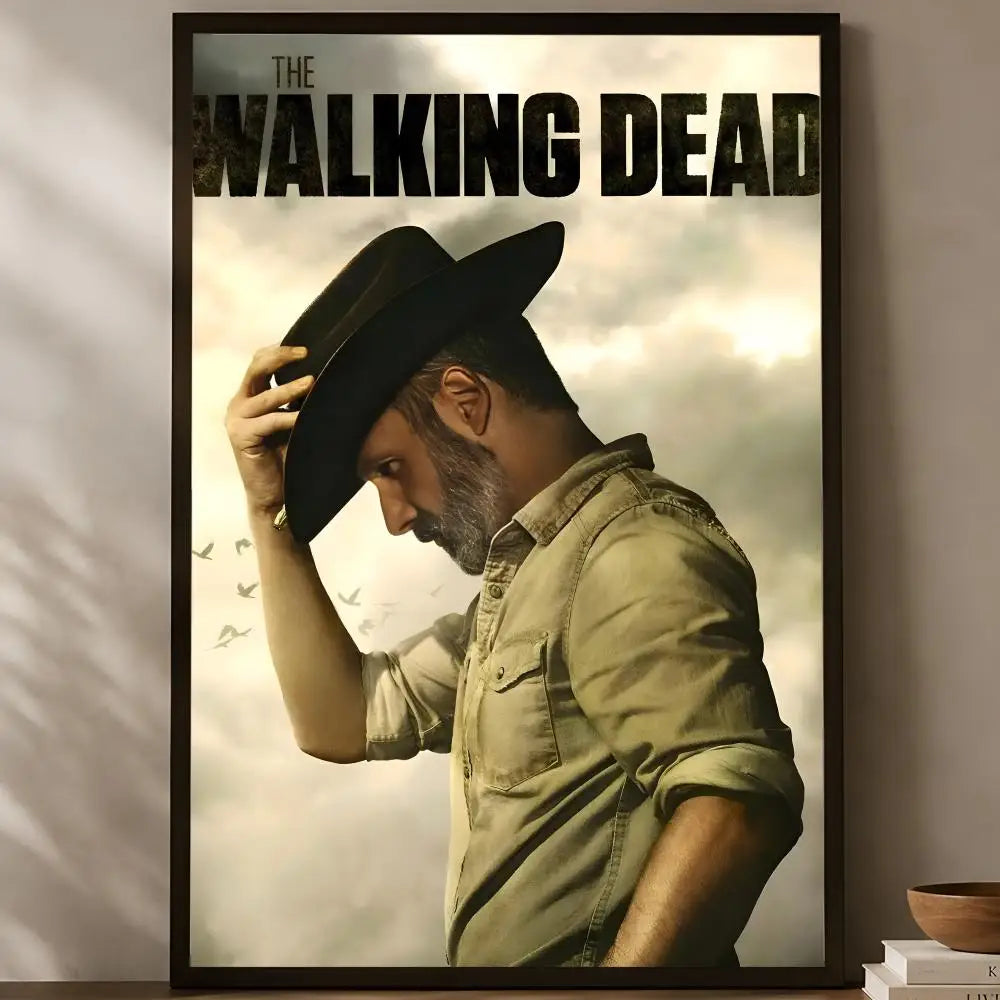 Walking Dead Self-Stick HD PVC Wall Poster – Waterproof Decor Wall Art Poster Axl