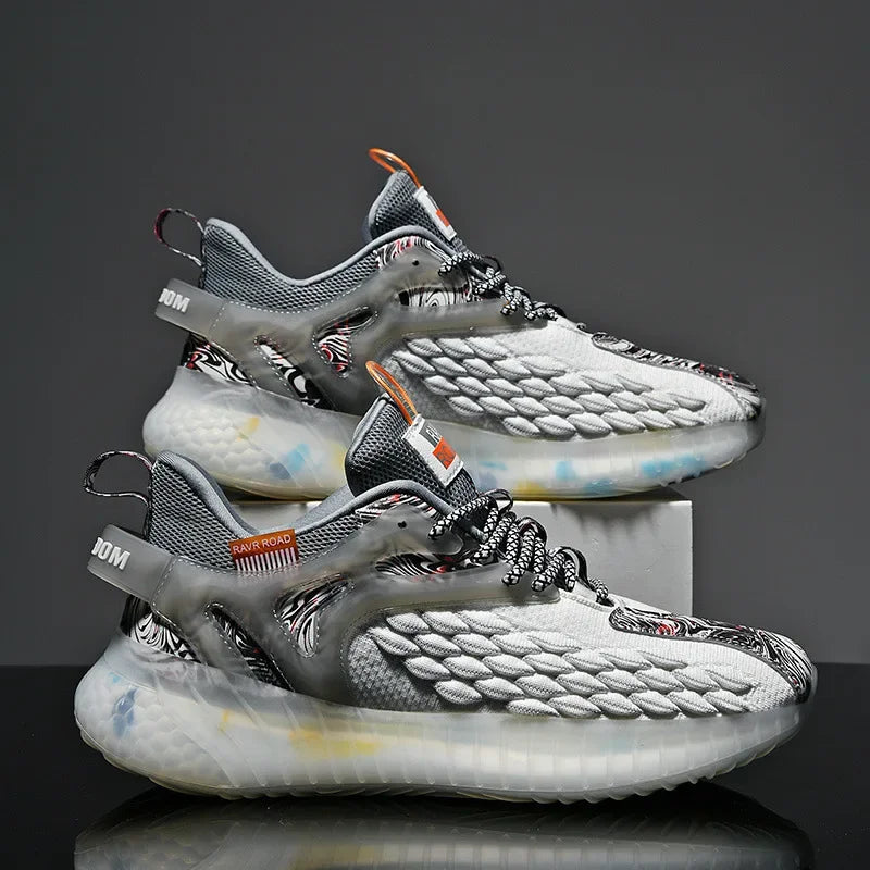 Men's Breathable Casual Sneakers – Lace-Up Sport Walking Shoes Men's Casual Sneakers Axl