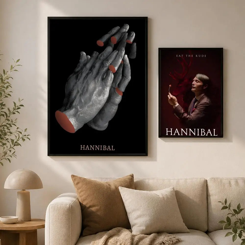 Hannibal TV Show Poster – Waterproof PVC Peel-and-Stick Wall Art Wall Art Poster Axl