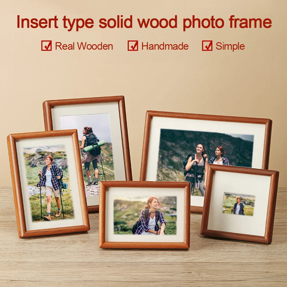 Black Walnut Handmade Wooden Photo Frame – 6, 7 & 8 Inch Wooden Photo Frame Axl