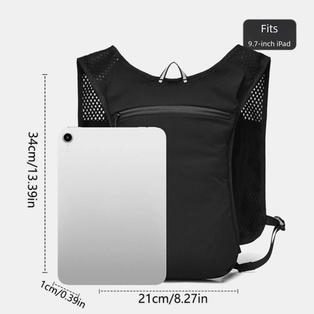 Reflective Running Hydration Vest – Ultra-Light Multi-Pocket Running Hydration Vest Axl