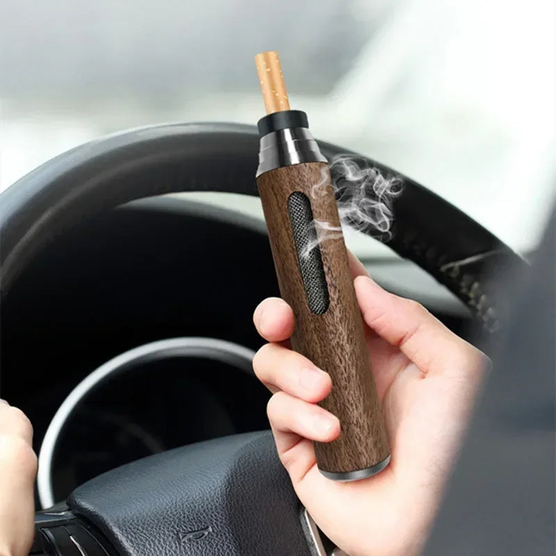 Portable Wooden Pocket Ashtray – Car & Outdoor Use Pocket Ashtray Axl
