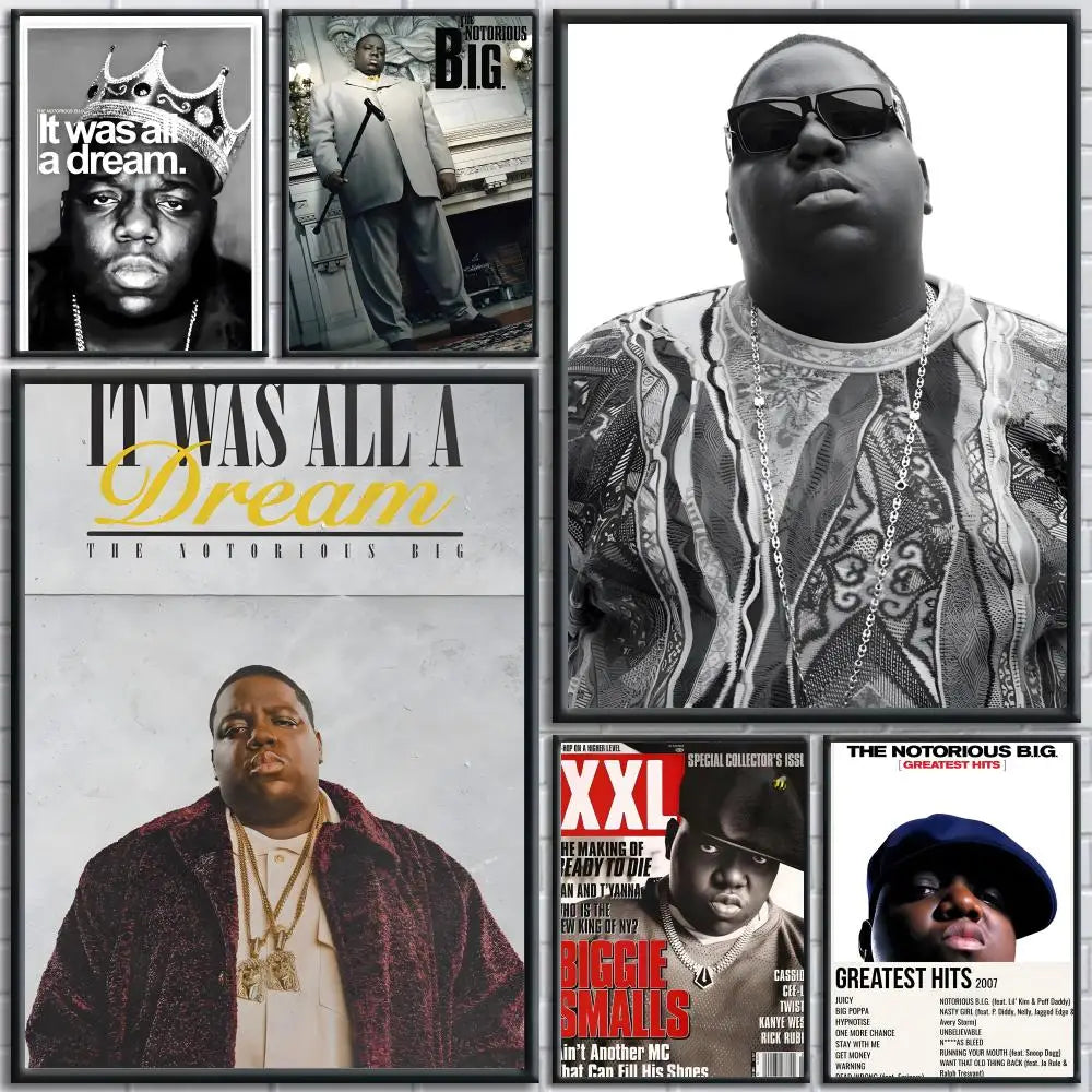 Notorious B.I.G Wall Poster Sticker – HD Print Mural Decal Wall Poster Sticker Axl