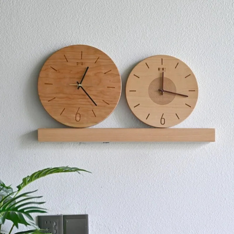 Wood Grain Silent Wall Clock – Nordic Minimalist 30cm Silent Wall Clock Axl