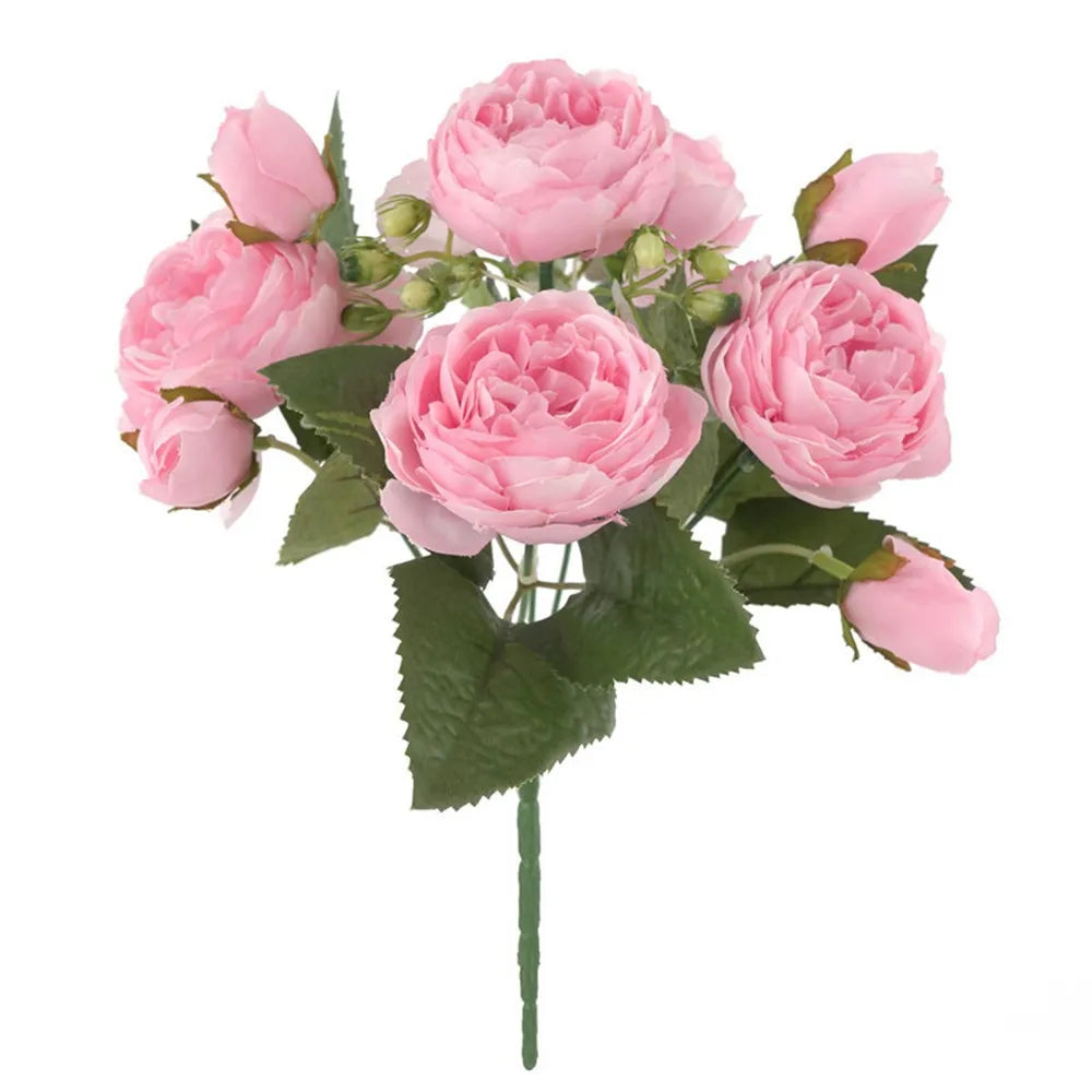 Silk Peony Artificial Flowers 30cm – Wedding & Home Décor Bouquet Artificial Flower Bouquet Axl Pink 1pc