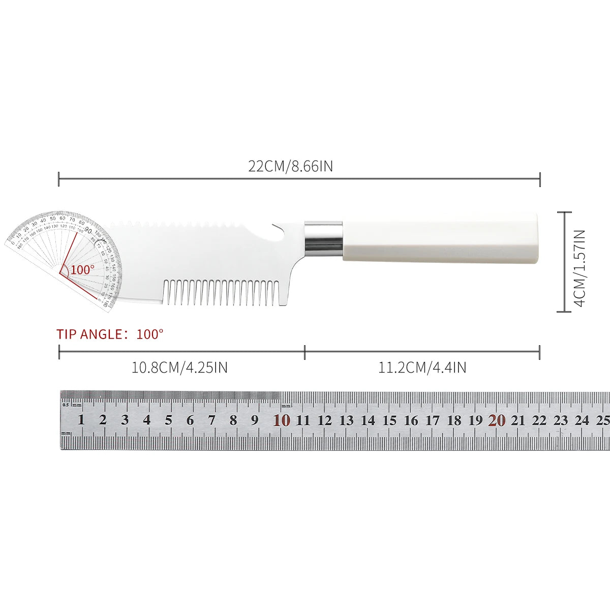 Stainless Steel Scallion Slicer – Ergonomic Vegetable Cutter Vegetable Slicer Axl