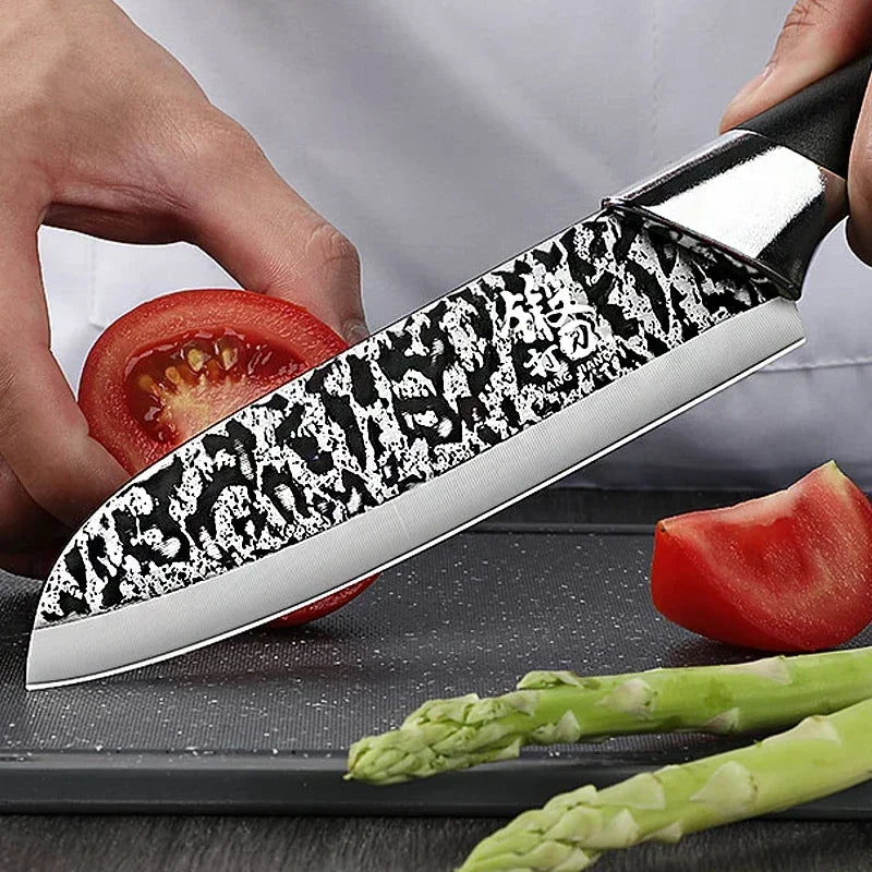 PLYS 4-Piece Stainless Steel Kitchen Knife Set with Covers Kitchen Knife Set Axl