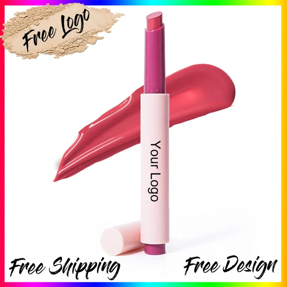 Pink Glossy Lip Tint Pen – Vegan Press-Type Lip Glaze Lip Glaze Pen Axl