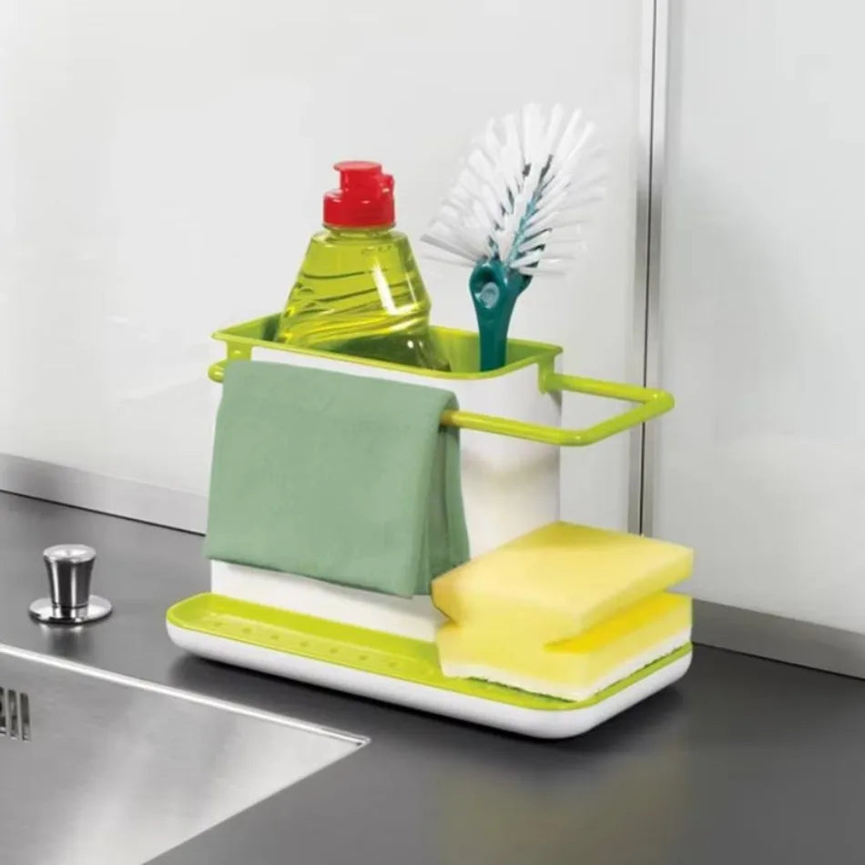 Kitchen Sink Shelf Organizer – Drip Rack & Storage Holder Kitchen Sink Organizer Axl