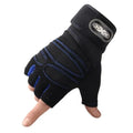 Half-Finger Gym Gloves – Weight Lifting & Workout Gloves Fitness Gloves Axl navyblue L