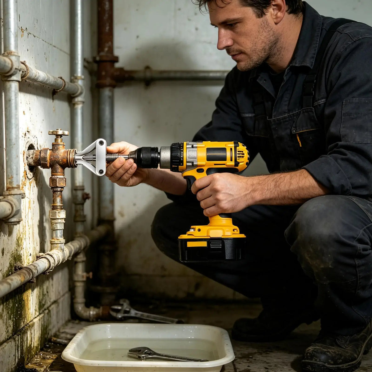 Faucet Angle Valve Wire Extractor | Hex Shank Pipe Repair Tool Pipe Repair Tool Axl