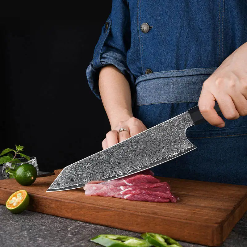 8-Inch Damascus Chef's Knife – 67-Layer VG10 Steel & G10 Handle Damascus Chef Knife Axl