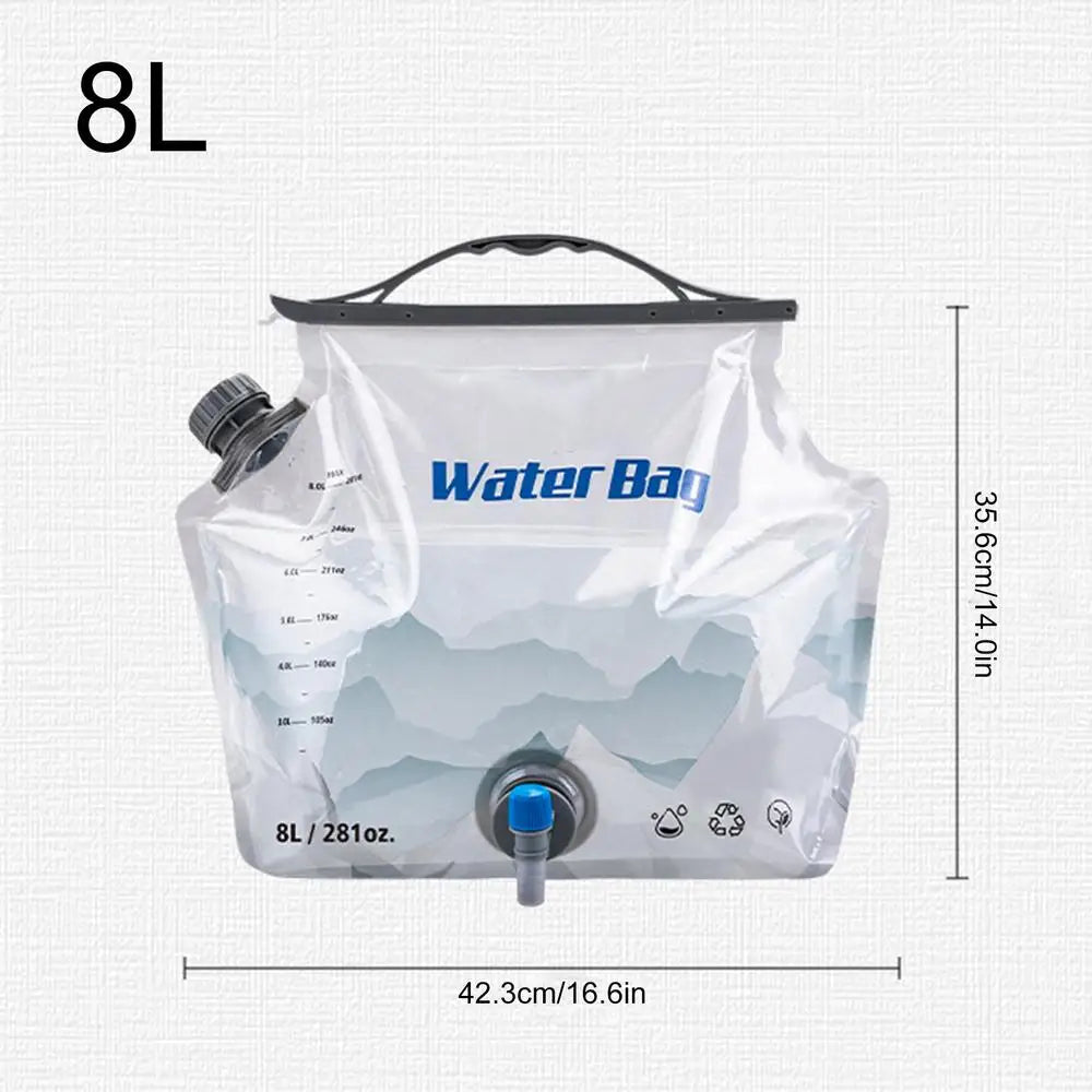 8L Foldable Camping Water Container Bag – Portable Canteen Foldable Water Container Axl 8L