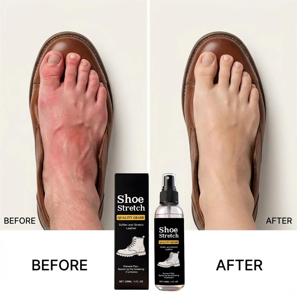 Shoe Stretcher Spray 120ml – Boot Softening & Stretch Liquid Shoe Care Spray Axl