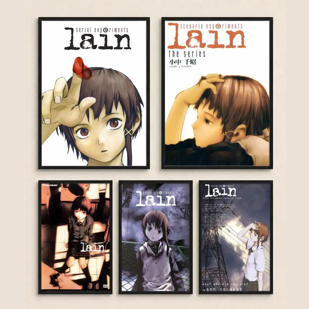Serial Experiments Lain Anime Poster – HD Waterproof Wall Art Anime Wall Poster Axl