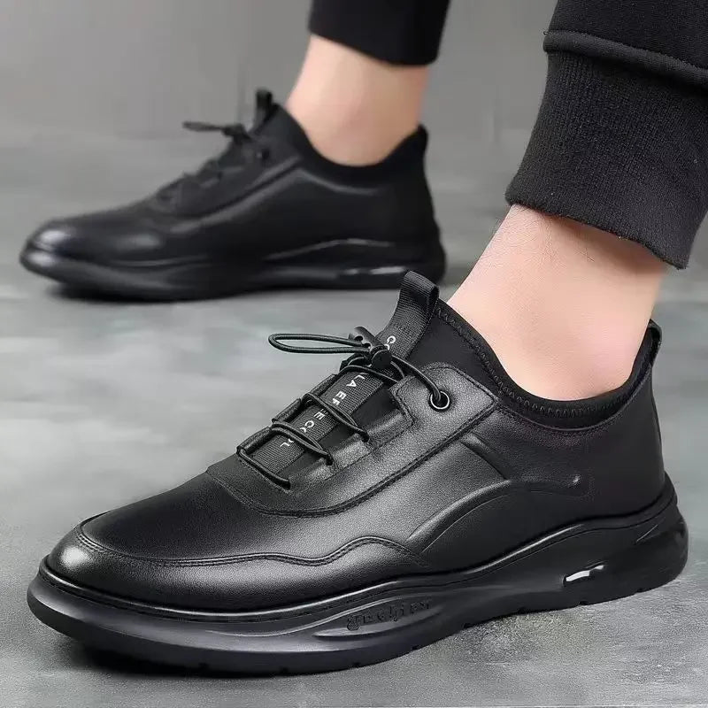 Men's Leather Casual Loafers – Breathable Non-Slip Shoes Men's Casual Loafers Axl