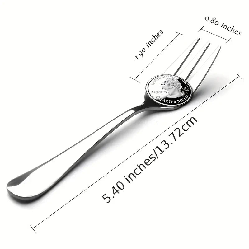 12-Piece Stainless Steel Fruit & Dessert Forks – Mirror Polish Dessert Fork Set Axl
