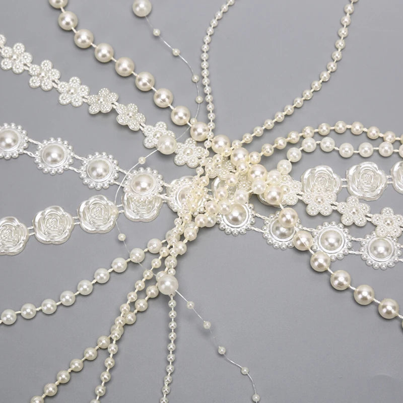 ABS Pearl Bead Rope – DIY Craft, Jewelry & Wedding Décor Pearl Bead Trim Rope Axl
