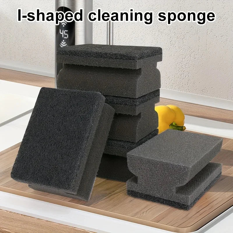 12-Pack Black Kitchen Sponges – Thick, Durable & Absorbent Kitchen Cleaning Sponge Axl