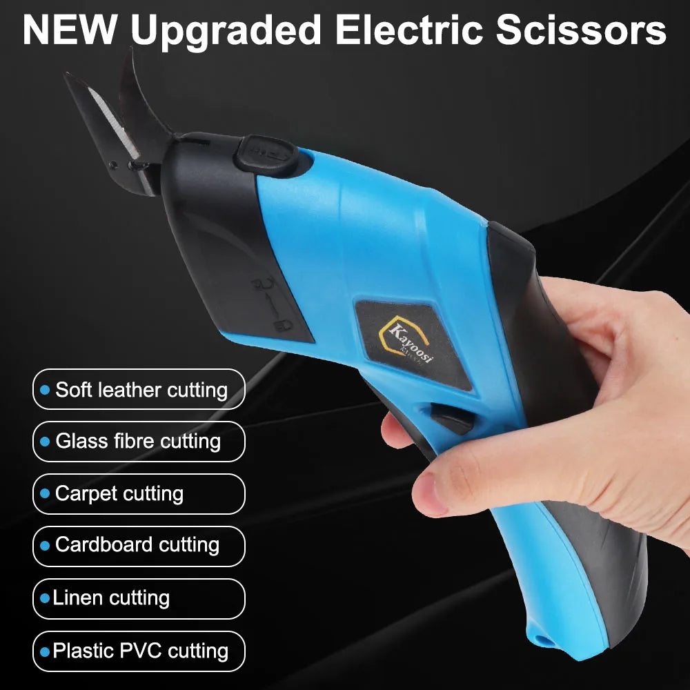 Wireless Electric Scissors – Tungsten Blade, 10,000 RPM Electric Scissors Axl