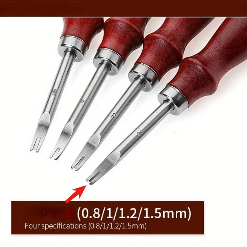 Beech Handle Leather Edge Trimmer & Rounding Tool – DIY Craft Leather Craft Tool Axl no2
