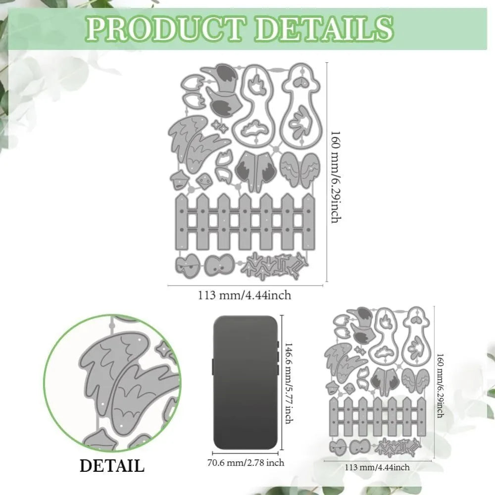 Cartoon Chicken Cutting Dies – Farm Animal Scrapbooking Die Cuts Scrapbooking Die Cuts Axl