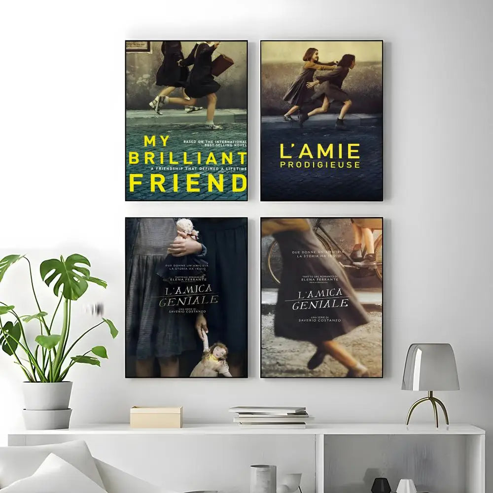 My Brilliant Friend TV Poster – Self-Adhesive Wall Sticker Wall Art Poster Axl