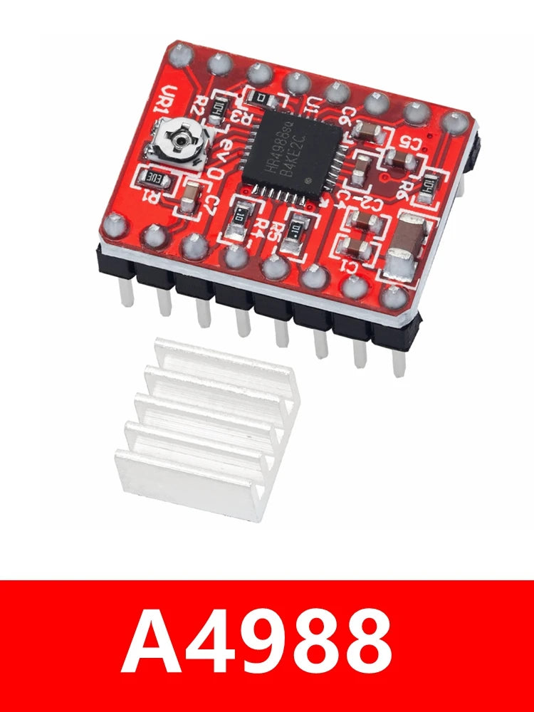 A4988 & DRV8825 Stepper Motor Driver with Heat Sink | RAMPS 1.4 Stepper Motor Driver Axl A4988