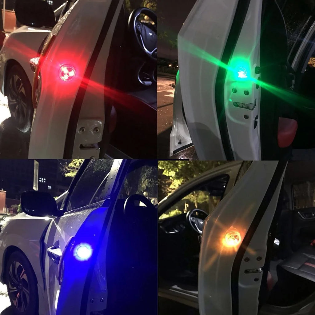 2-Pack Wireless Car Door LED Warning Strobe Light – Auto Safety Car Door Safety Light Axl