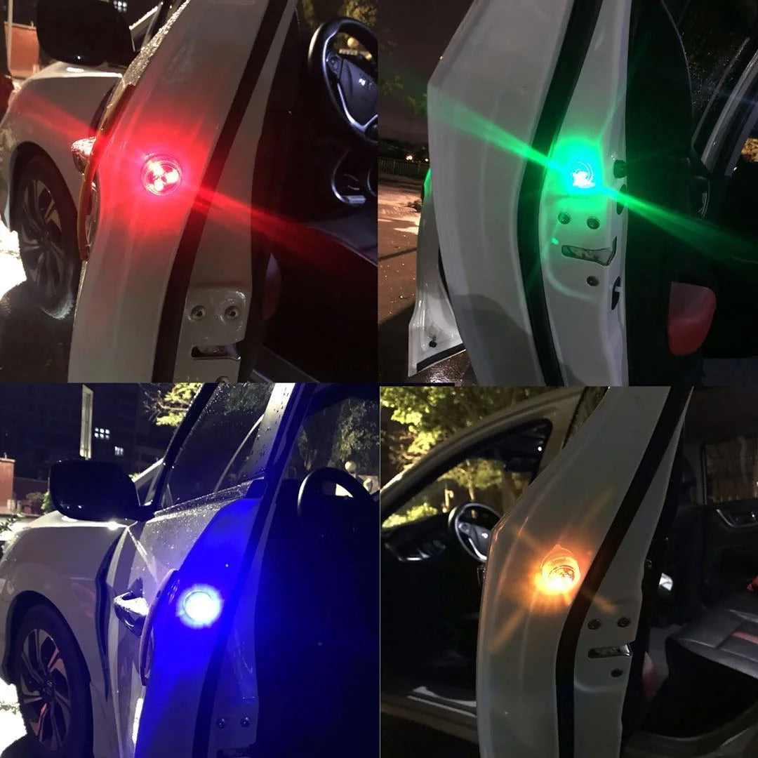 2-Pack Wireless Car Door LED Warning Strobe Light – Auto Safety Car Door Safety Light Axl