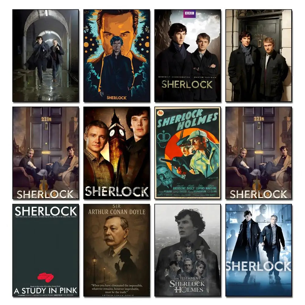 Sherlock TV Series HD Wall Poster – Waterproof Home Decor Wall Art Poster Axl