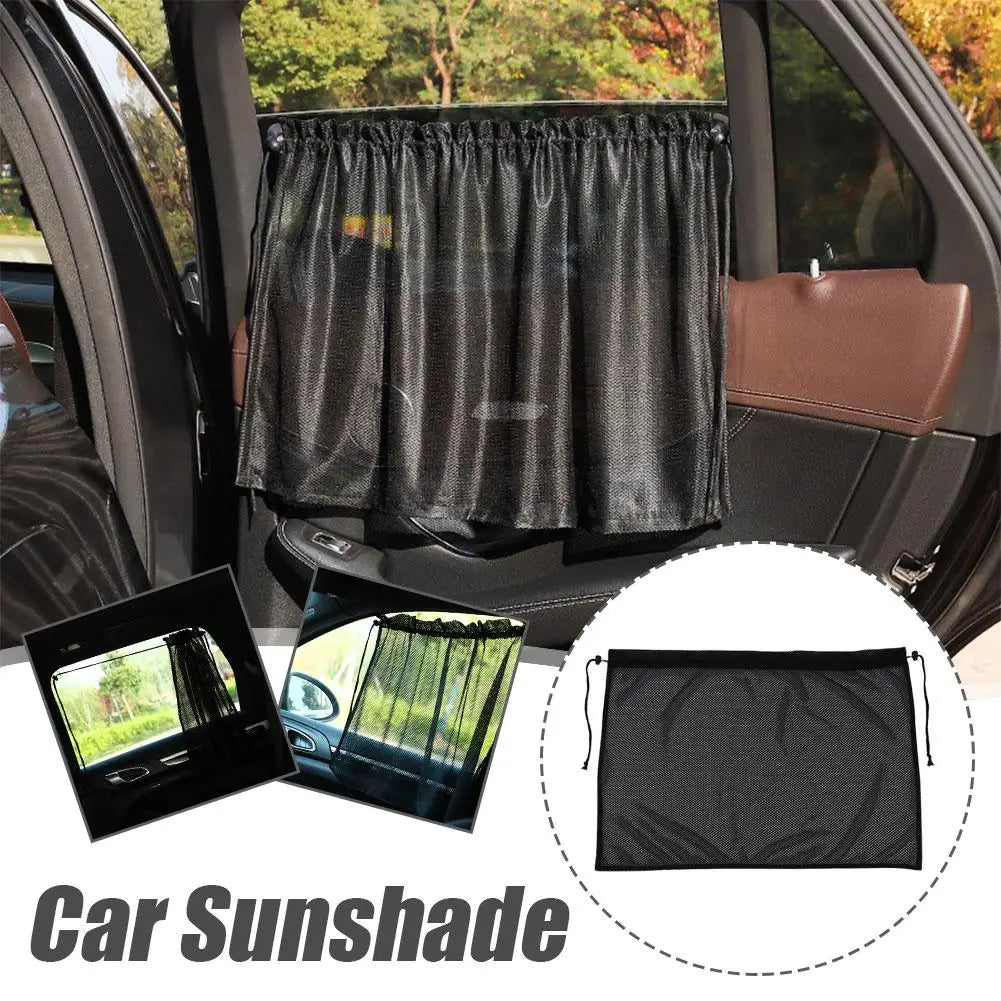 Car Side Window Sunshade Curtains – Anti-UV Black Mesh Car Window Sunshade Axl