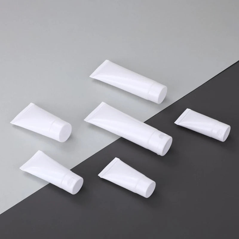 10-Pack Empty Refillable Squeeze Tubes | Flip Top 15–100ml Refillable Cosmetic Tubes Axl