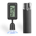Mini Digital Reptile Thermometer Hygrometer – 360° Suction Cup Reptile Thermometer Hygrometer Axl black
